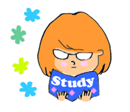 Girls Face sticker #1702675