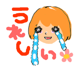 Girls Face sticker #1702676