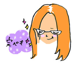 Girls Face sticker #1702679