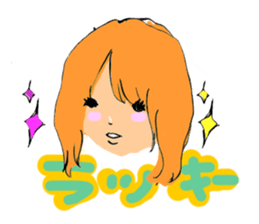 Girls Face sticker #1702682