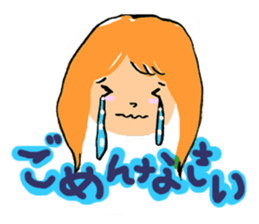 Girls Face sticker #1702686