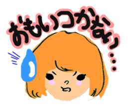 Girls Face sticker #1702690