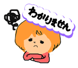 Girls Face sticker #1702692