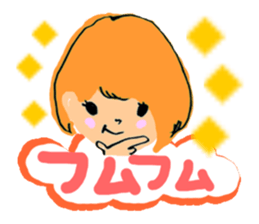 Girls Face sticker #1702693