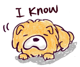 Chow Chow Doggy (English) sticker #1704347