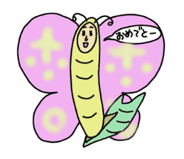 Mister green caterpillar sticker #1705742