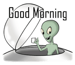 Broken tooth Alien sticker #1706147