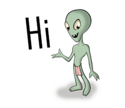 Broken tooth Alien sticker #1706150