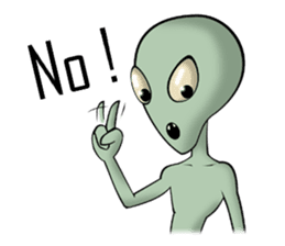 Broken tooth Alien sticker #1706152