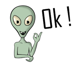 Broken tooth Alien sticker #1706153