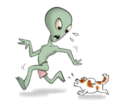 Broken tooth Alien sticker #1706154