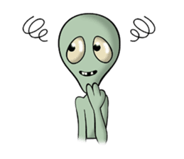 Broken tooth Alien sticker #1706156