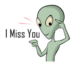 Broken tooth Alien sticker #1706159