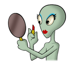 Broken tooth Alien sticker #1706160