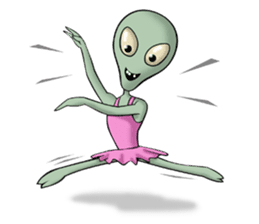 Broken tooth Alien sticker #1706161