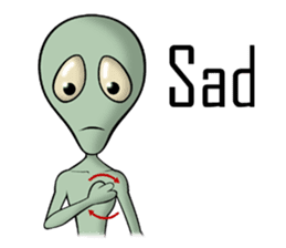 Broken tooth Alien sticker #1706165