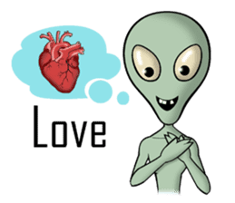 Broken tooth Alien sticker #1706166