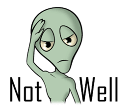 Broken tooth Alien sticker #1706168