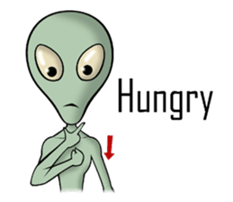 Broken tooth Alien sticker #1706169