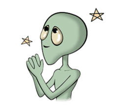 Broken tooth Alien sticker #1706173