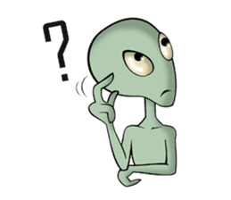 Broken tooth Alien sticker #1706176