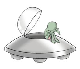 Broken tooth Alien sticker #1706181