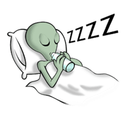 Broken tooth Alien sticker #1706184