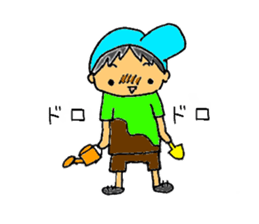 2 years old boy. sticker #1707686
