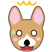 Lovable playful Corgi -Cogichans- sticker #1707831