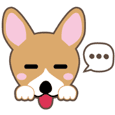 Lovable playful Corgi -Cogichans- sticker #1707834