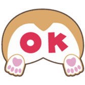 Lovable playful Corgi -Cogichans- sticker #1707840