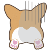 Lovable playful Corgi -Cogichans- sticker #1707843
