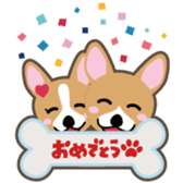 Lovable playful Corgi -Cogichans- sticker #1707863