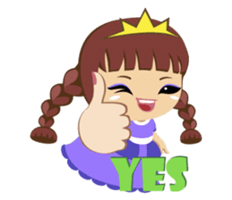 Alexis, funny little princess sticker #1707879
