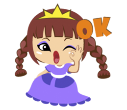 Alexis, funny little princess sticker #1707887