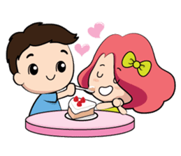 Mike & Belle lover sticker #1707910