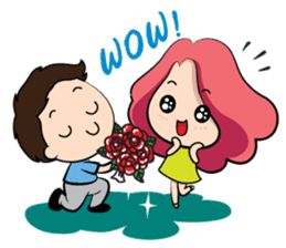 Mike & Belle lover sticker #1707926