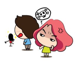 Mike & Belle lover sticker #1707937