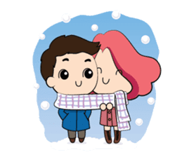 Mike & Belle lover sticker #1707943