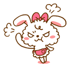 FUWA and MOCO of the rabbit (English) sticker #1708037