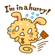 FUWA and MOCO of the rabbit (English) sticker #1708041