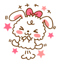 FUWA and MOCO of the rabbit (English) sticker #1708047