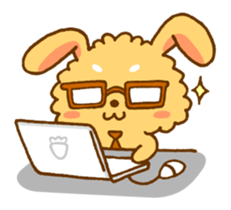 FUWA and MOCO of the rabbit (English) sticker #1708048