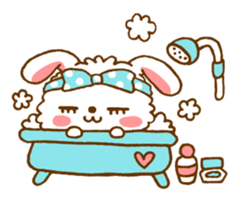 FUWA and MOCO of the rabbit (English) sticker #1708050
