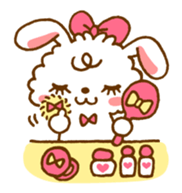 FUWA and MOCO of the rabbit (English) sticker #1708052
