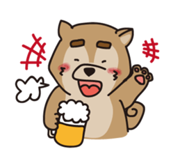 Shiba Inu golfers sticker #1708108