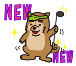 Shiba Inu golfers sticker #1708109