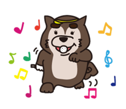 Shiba Inu golfers sticker #1708128