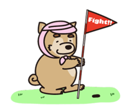 Shiba Inu golfers sticker #1708129
