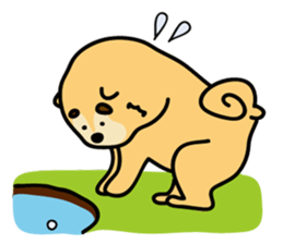 Shiba Inu golfers sticker #1708135